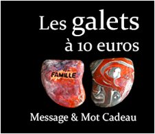 Les Galets à 10 euros : Message et mot cadeau symbolique original