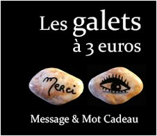 Les Galets à 3 euros : Message et mot cadeau symbolique original